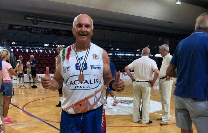 Manlio Marino aus Messina holte Bronze bei der Maxibasket-Europameisterschaft in Pesaro