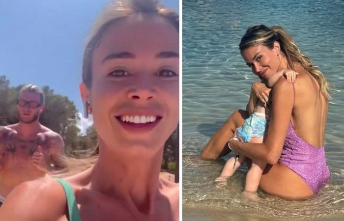 Diletta Leotta und Loris Karius auf ihrer Hochzeitsreise auf Ibiza nach ihrer Hochzeit auf Sizilien: die süßen Fotos mit ihrer Tochter Aria auf den Balearen – Gossip.it