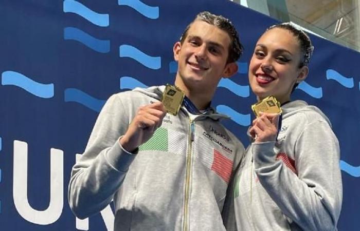 Europäische Juniorenmeisterschaften im Kunstschwimmen. Marchetti und Minak verblüffend: Das Gold kommt