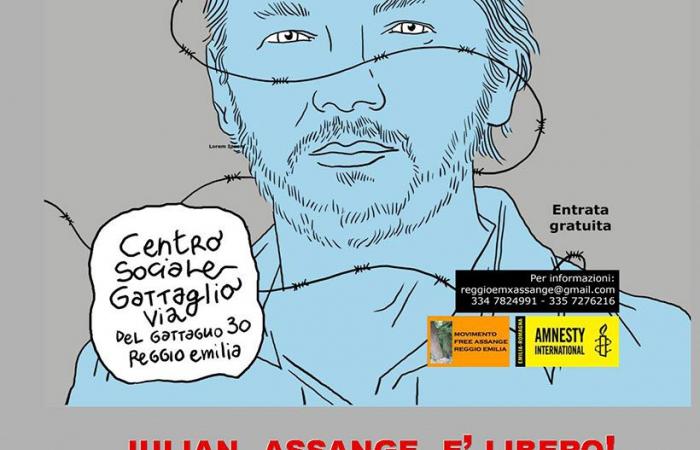 Reggio Emilia, 3. Juli – Julian Assange ist frei!