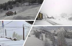 Viel Schnee im Piemont, die Weiße Dame umarmt die See- und Ligurischen Alpen