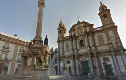 Palermo, der Chef Tommaso Lo Presti feiert seine Silberhochzeit in der Kirche, in der sich die sterblichen Überreste des Richters Giovanni Falcone befinden