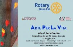 ART FOR LIFE Rotary Siena Est Wohltätigkeitsauktion zugunsten der Hämatologieabteilung der AOUS