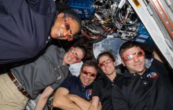 NASA-Astronauten sprechen von der Raumstation aus Studenten aus Arizona, New York an