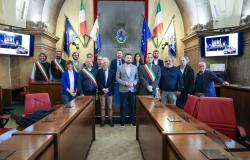 Brescia: Palazzo Loggia, das Treffen im Ratssaal mit dem stellvertretenden Bürgermeister von Mariupol