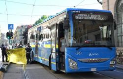 Unfall in der Via Sacchi in Turin, ein Mann wurde von einem Bus getötet