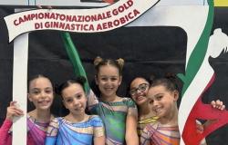 Gymnastik, Campania Corsara in Aerobic in Porto S. Elpidio, Rhythmik, nur einen Hauch vom Podium entfernt