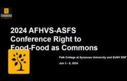 Die Syracuse University und SUNY ESF schließen sich zusammen, um Vordenker für Lebensmittelgerechtigkeit und nachhaltige Landwirtschaft zusammenzubringen. Sie werden gemeinsam die diesjährige AFHVS-ASFS-Konferenz 2024 ausrichten