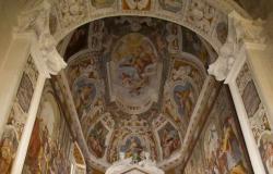 L’Aquila, Im Inneren der Restaurierung. Donnerstag, 16. Mai, Schwerpunkt auf der Kirche San Silvestro