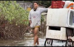 Die Brasilianer versuchen, vor der Flut zu retten, was zu retten ist