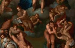 Michelangelo, ein Gelehrter, malte auch ein Urteil in Öl auf Leinwand