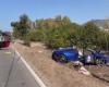 Zwei verkohlte Tote bei dem Unfall zwischen einem Ferrari und einem Wohnmobil in San Giovanni Suergiu beim Überholen