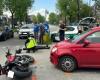 Der Triumph prallt gegen einen Fiat 500, ein Motorradfahrer wurde bei dem Verkehrsunfall verletzt – Turin News