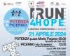 Run4Hope: Solidaritätsstaffel, die in der Basilikata von Potenza nach Picerno durchgeführt wird