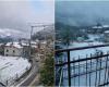 Weiße Decke über dem Piceno-Gebiet und den Skigebieten, die zur Wiedereröffnung bereit sind