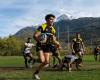 Rugby: Francesco Calosso auf dem Platz als Starter der italienischen U19-Mannschaft, die gegen Wales antritt