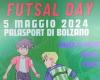 Futsal-Tag 2024 – Sonntag, 5. Mai im Palasport in Bozen. Die Veranstaltung ist den U8- und U10-Männern sowie den U15-Frauen vorbehalten