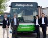 Grüne Kurve für Busse in Pavia. 14 Elektrofahrzeuge kommen an