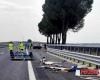 Foggia, Unfall auf der A14; die Rettung der verletzten Polizisten in Bari