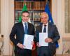 Minister Piantedosi unterzeichnete im Innenministerium mit dem Präsidenten der Region Kalabrien, Occhiuto, zwei Anti-Mafia-Protokolle