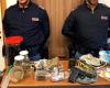 Über 1 kg Drogen und eine illegale Waffe im Haus, die Polizei von Andria verhaftet den 53-jährigen Canosino