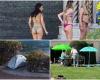 Bikini-Posen am Dom, Zelte mit Blick auf den See und Bankette im Park. Cassina: „Wie brauchst du das?“