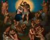 Michelangelo, ein Gelehrter, malte auch ein Jüngstes Gericht in Öl auf Leinwand – Die letzte Stunde