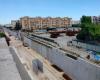 Besichtigung der Baustellen für die Unterführung der Eisenbahnlinie durch den Stadtrat von Ciliento in Andria