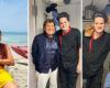 Gianni Morandi im Urlaub im Salento, morgens am Strand (mit Fotos, die nicht von Anna sind) und Fiorello kommt auch zum Abendessen