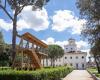 Sechs Hütten in den Gärten der Villa Medici in Rom
