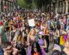 Die Regenbogenwelle des Pride, Turin, marschiert mit dem Slogan „Von Liebe und Kampf“ um. Lo Russo: „Gleiche Rechte für alle“
