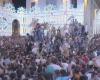 Matera, das Feuerwerk zu Ehren der Madonna della Bruna, findet in Murgia Timone statt