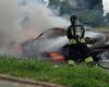 Galliate: Feuerwehrleute im Einsatz bei einem Brand, einem Unfall und einem brennenden Auto
