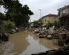 Faenza, der Protest der überschwemmten Bürger während der Tour de France