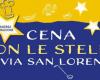 „Abendessen unter den Sternen und mit den Sternen“ anlässlich des 70-jährigen Bestehens des Alessandria Host Lions Club. Straßen gesperrt