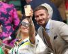 David Beckham, in den Nachrichten die Fotos mit seiner Mutter in Wimbledon