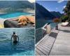 Herrliche Aussichten, die Kinder und der schläfrige Hund am Schwimmbad: Fedez kehrt überraschend in die Villa am Comer See zurück. Die Fotos