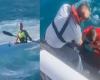 Cagliari, zwei Rettungsschwimmer, die vom Mistral-Sturm aufs offene Meer gezerrt wurden: in letzter Minute von der Küstenwache gerettet